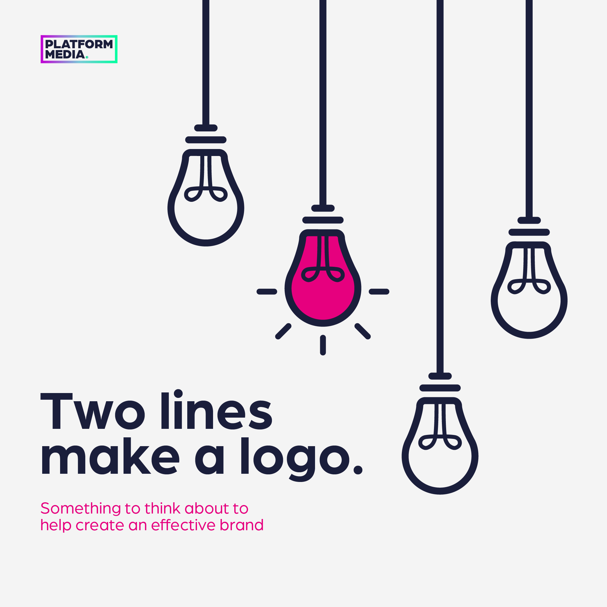 Two lines make a logo