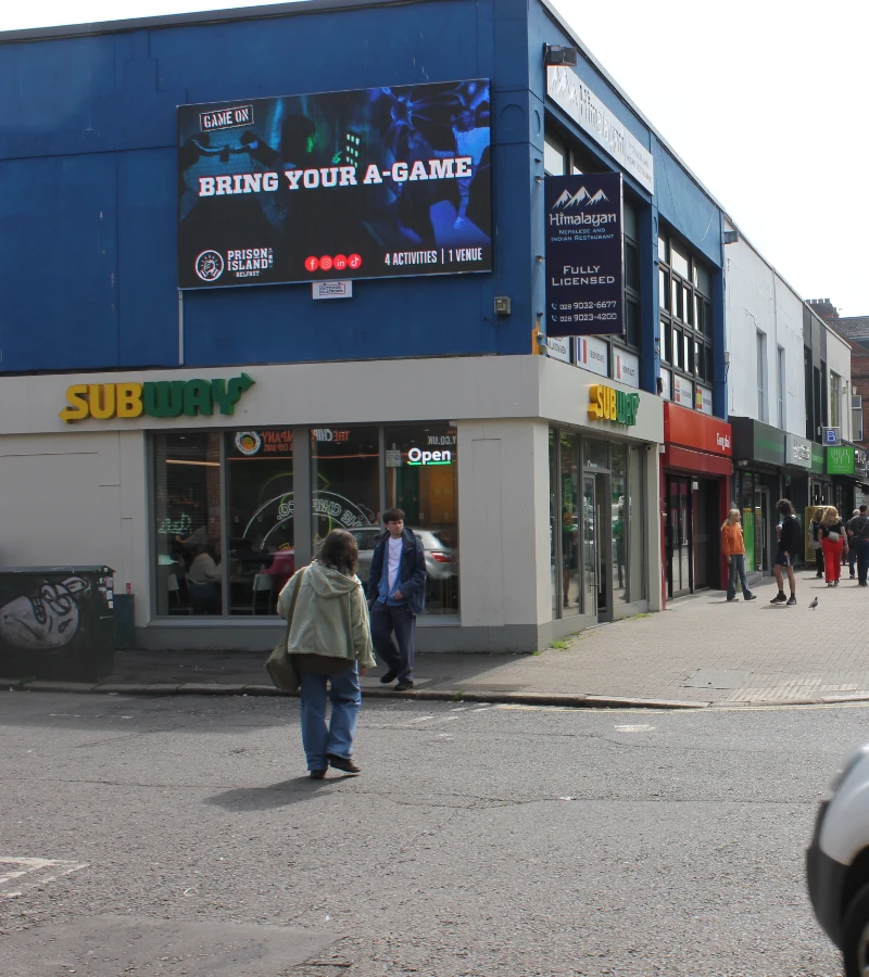 Prison Island DOOH advertisement